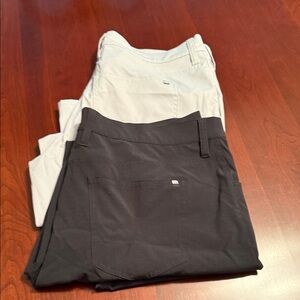 Travis Mathew Black and White Chinos